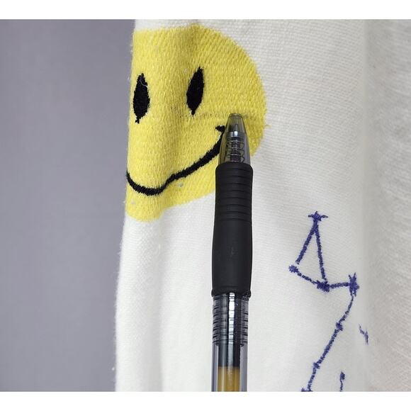 Pilcro Shirt Womens Medium White Cotton Linen Embroidered Button Up Boho Floral - Picture 10 of 16